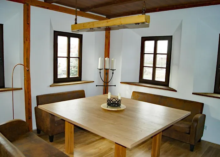 Laternenstube Mit Familienbett - Rittergut アパート Leppersdorf